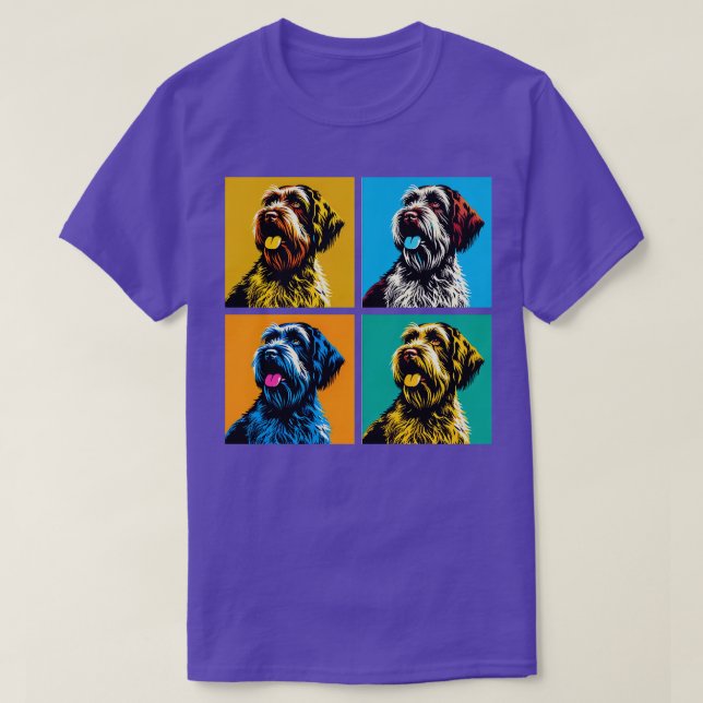 T-shirt Pointeur à poils durs Griffons Cadeaux Amoureux de (Design devant)