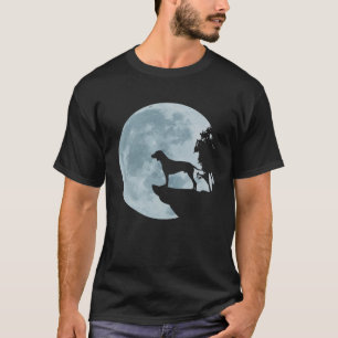T-shirt Pointeur anglais Pleine lune chasse chien Mystic H