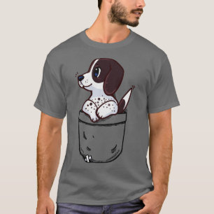 T-shirt Pointeur de pochette Chien de chiot