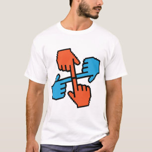 T-shirt pointeur ordinateur geek main hand