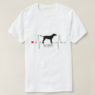 T-shirt Pointeur Personnalisé Aimer Mon Coeur Chien Beat