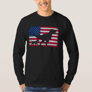 T-shirt Pointeur Rtro Allemand Raccourci 4 juillet Ameri