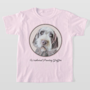 T-shirt Pointing à poils durs Peinture Griffon - Art Chien