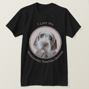 T-shirt Pointing à poils durs Peinture Griffon - Art Chien