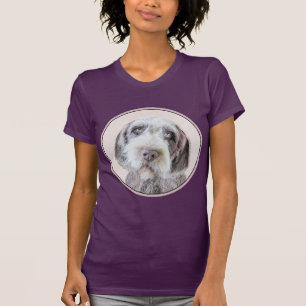 T-shirt Pointing à poils durs Peinture Griffon - Art Chien