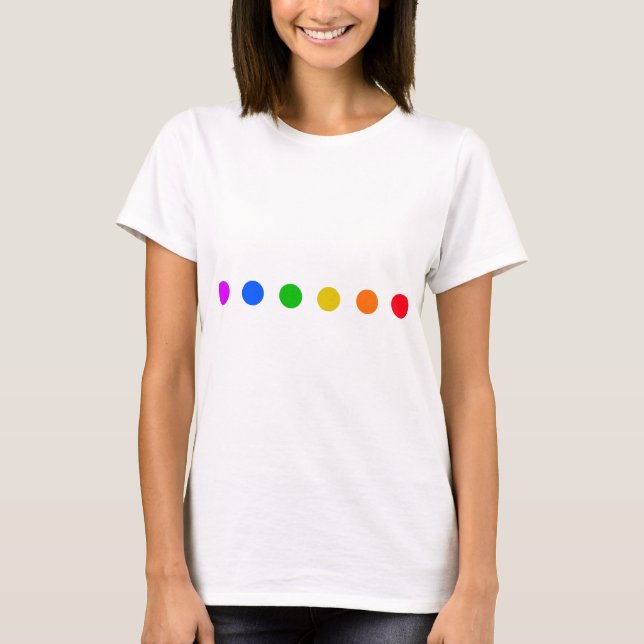 T-shirt Points Arc-en-ciel (Devant)