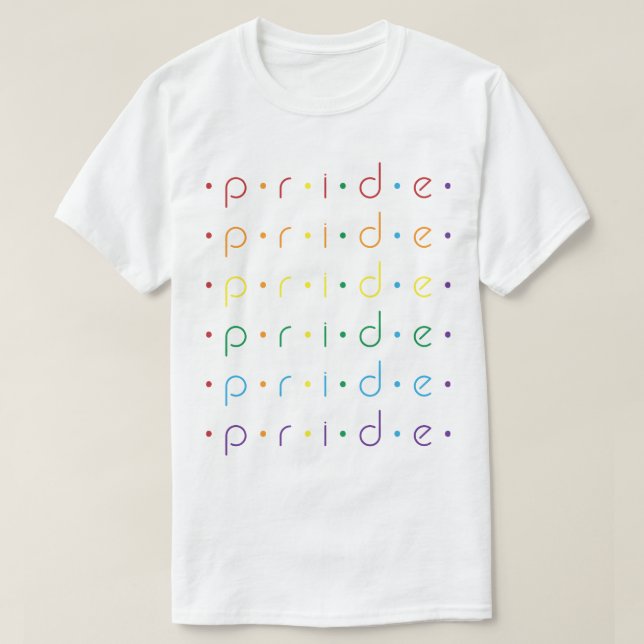 T-shirt Points Arc-en-ciel Motifs de fierté Gay LGBT Queer (Design devant)