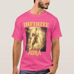T-shirt Points d'Aura infinis Niveau Max Mème Drôle Aura