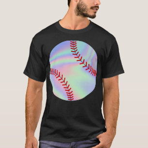 T-shirt points de baseball holographique