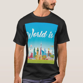 T-shirt Points de repère mondiaux : Ensemble Vintage de vo
