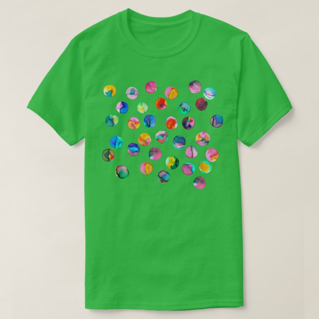 T-shirt Points d'encre colorés Multicolores (Design devant)