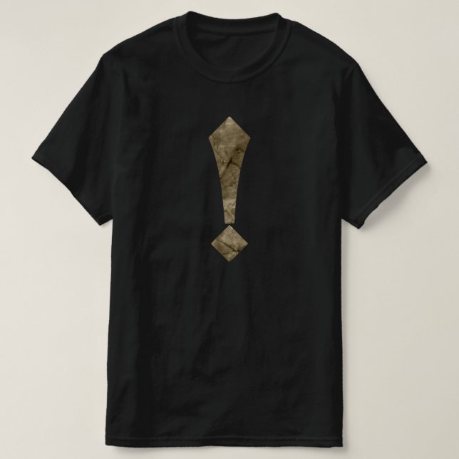 T-shirt Points d'exclamation et points d'interrogation (Design devant)