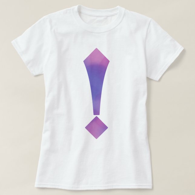T-shirt Points d'interrogation et points d'exclamation (Design devant)