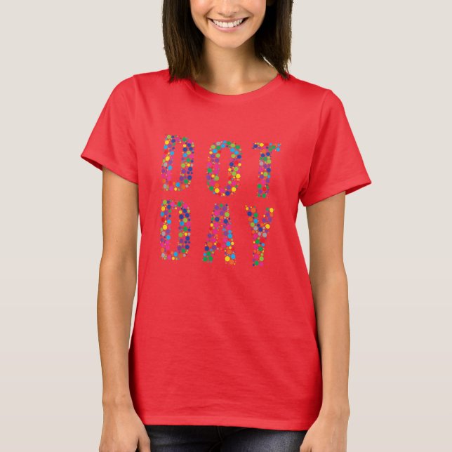 T-shirt Points internationaux colorés (Devant)