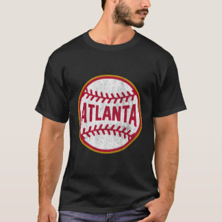 T-shirt Points vintages De Baseball Atlanta