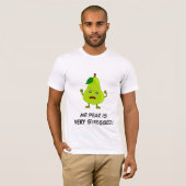 T-shirt Poire : Mauvaise bande de fruit avec le slogan (Devant entier)