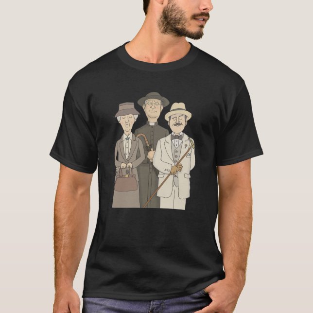 T-shirt Poirot Marple et Père Brown200 (Devant)
