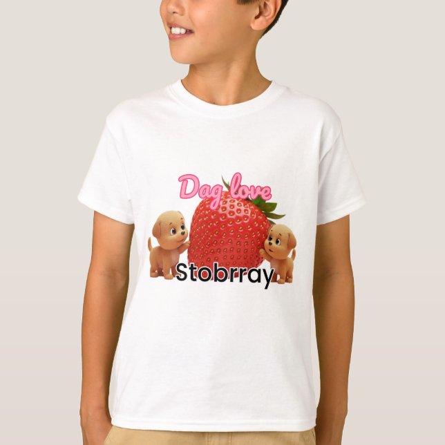 T-shirt "Pois de Berry : Aimer le chien et conception de f (Devant)