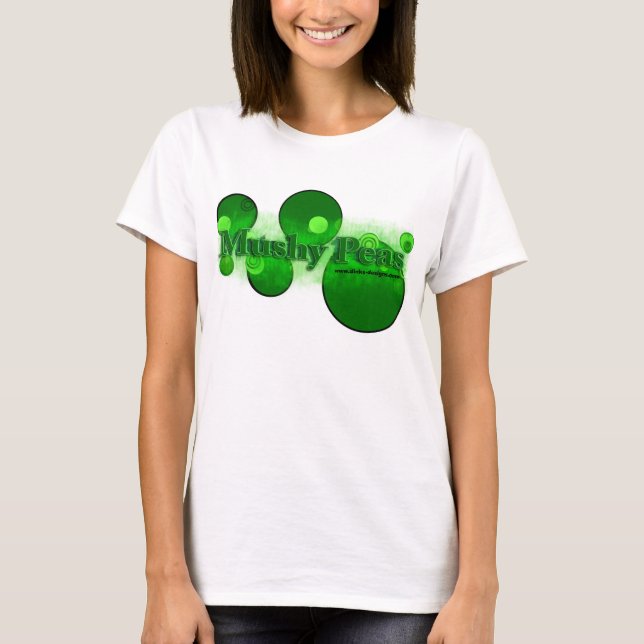 T-shirt Pois détrempés en vert (Devant)