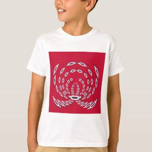 T-shirt Pois du drapeau sud-coréen : une torsion florale