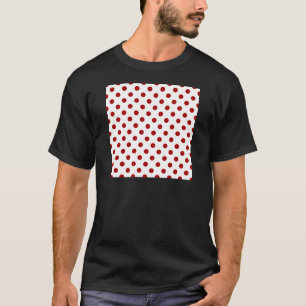 T-shirt Pois grand - rouge foncé d'Apple de sucrerie sur