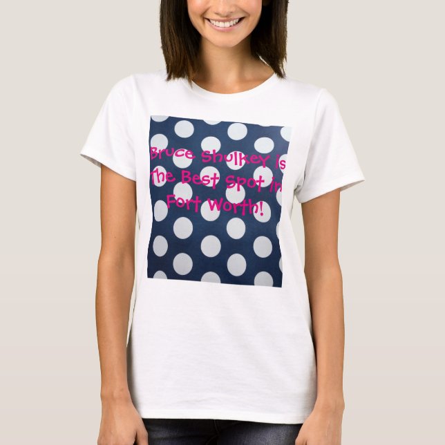 T-shirt Pois rose bleu (Devant)
