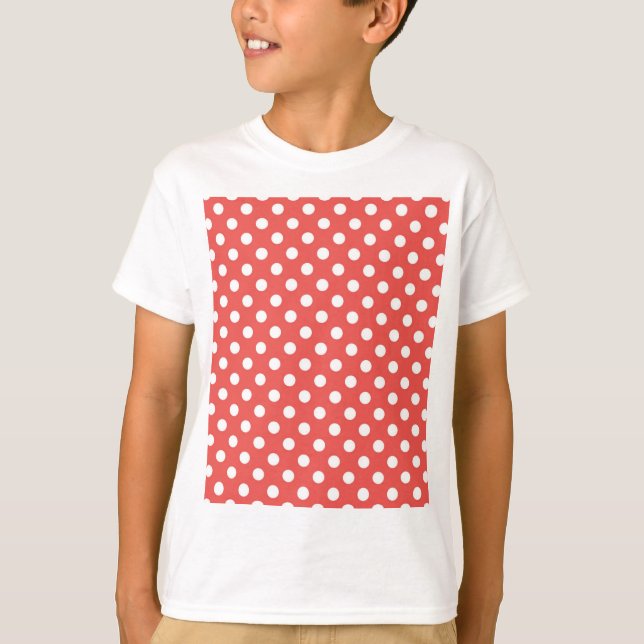 T-shirt Pois rouges et blancs (Devant)