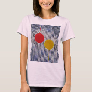 T-shirt Pois Sun Spot Rouge Jaune Abstrait