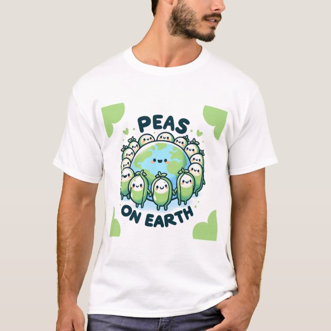 T-shirt Pois sur Terre - Drôle jeu de mots (Devant)