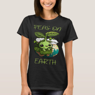 T-shirt Pois sur Terre Végétalien Végétarien À base de pla