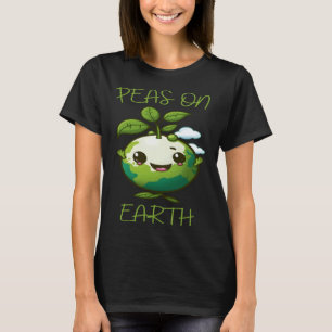 T-shirt Pois sur Terre Végétalien Végétarien À base de pla