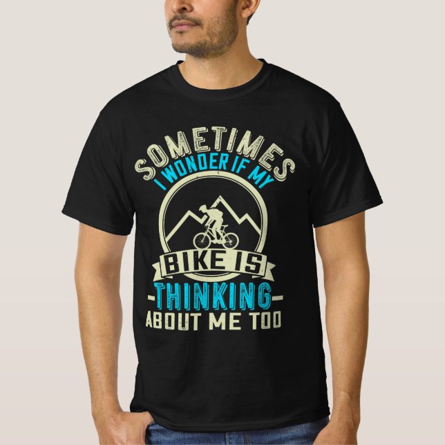 T-shirt Poison de Mountain Biking Quotes (Devant)