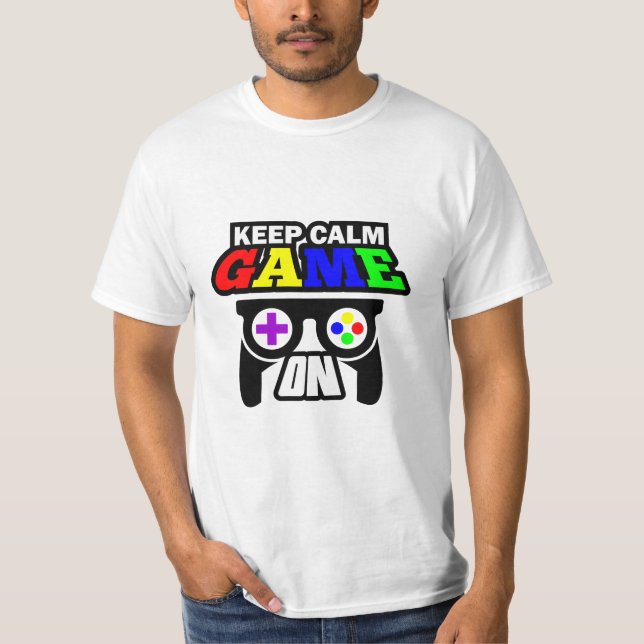 T-shirt Poison Keep Calm Game (Devant)