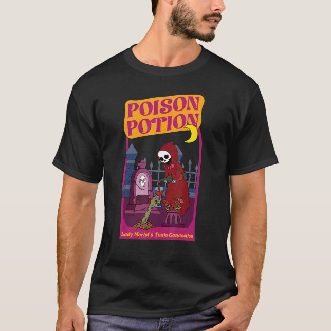 T-shirt Poison Potion Lady Merlot Concoction toxique (Devant)