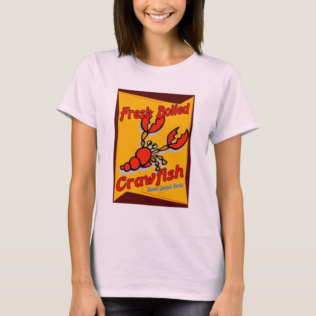 T-shirt Poisson à crevettes fraîchement bouilli (Devant)