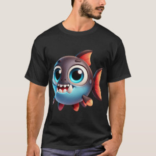 T-shirt Poisson à gros crocs adorable