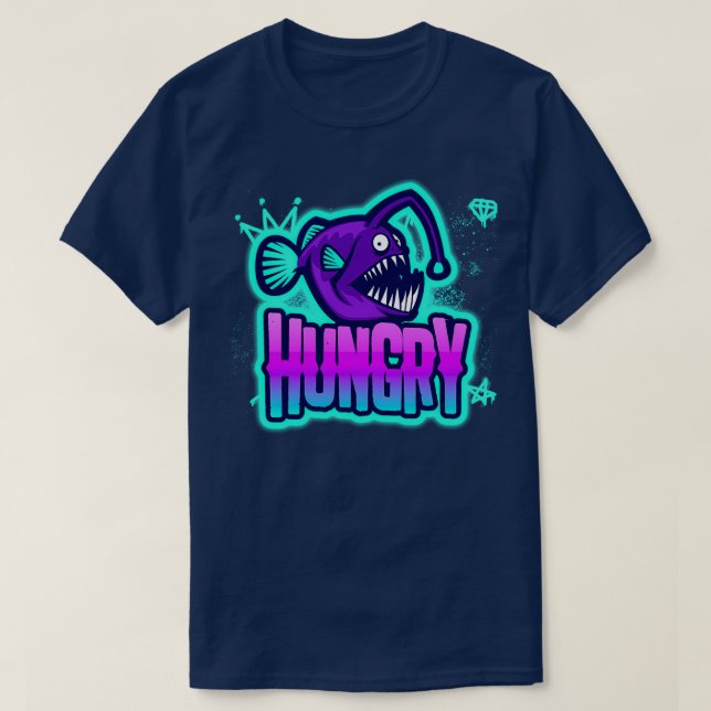 T-shirt Poisson affamé (Design devant)