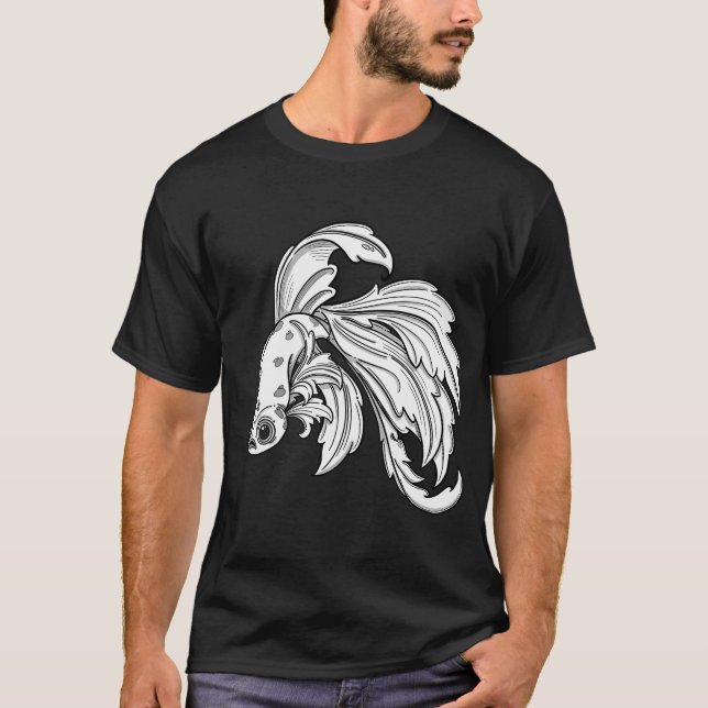 T-shirt Poisson Amberjack de Noël (Devant)