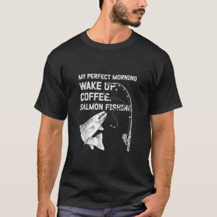 T-shirt Poisson Amoureux Matin Routine Réveillez Le Café S