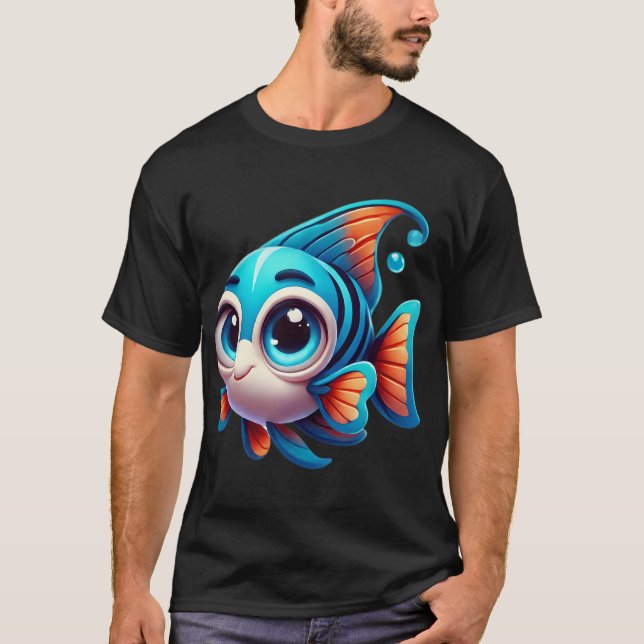 T-shirt Poisson ange adorable (Devant)