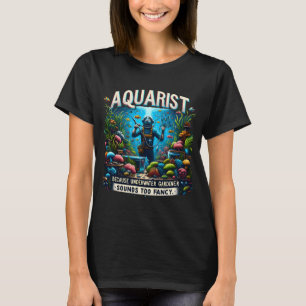 T-shirt Poisson ange Altum Rétro avec légende (Pterophyllu