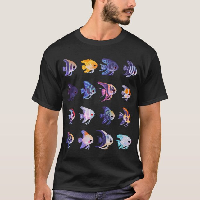 T-shirt Poisson ange ! (eau douce) - pas de texte ni de lu (Devant)