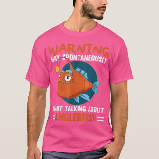 T-shirt Poisson Angler Avertissement Je Peux Commencer À P