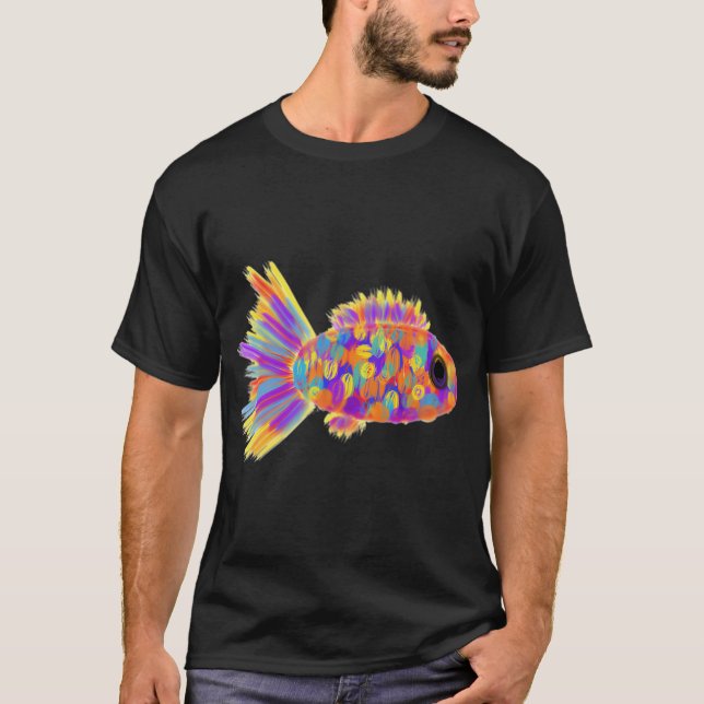 T-shirt Poisson arc-en-ciel (Devant)