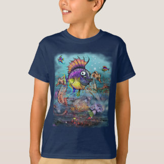 T-shirt Poisson arc-en-ciel