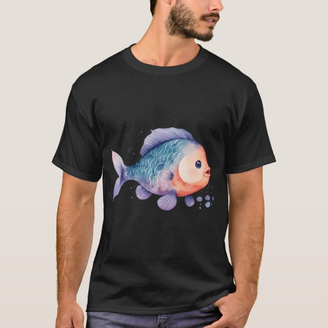 T-shirt Poisson Arc-en-ciel (Devant)