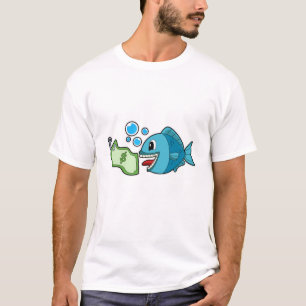 T-shirt Poisson avec billet de banque
