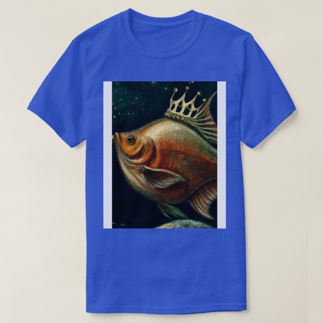 T-shirt Poisson avec couronne 1 (Design devant)