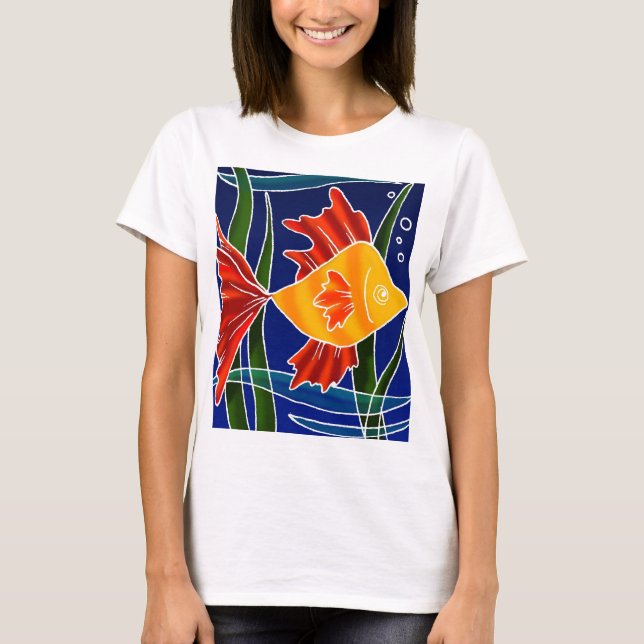T-shirt Poisson Batiqué (Devant)