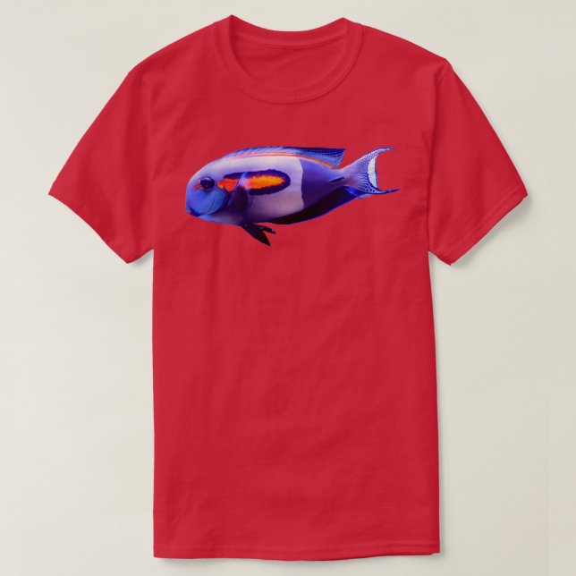T-shirt Poisson blanc clair (Design devant)